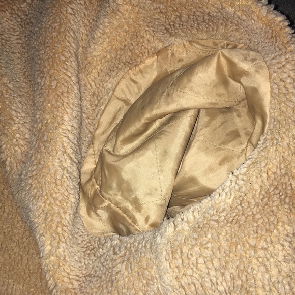 Vintage Gap Factory Store Faux Sherling Lined Trucker Jean Jacket - Picture 6 of 6